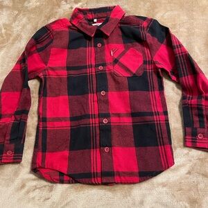 Levi’s Boys Buffalo Check Button Up Long Sleeve